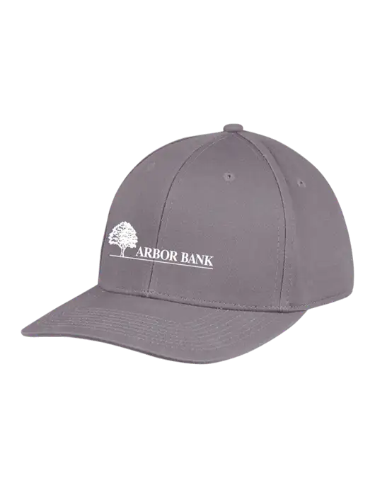 Premium Modern Structured Twill Charcoal Snapback Cap w/Arbor Bank Logo