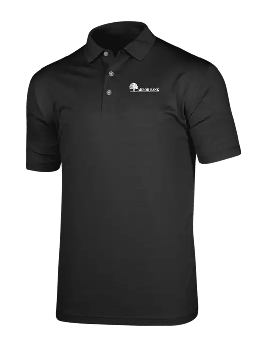 Callaway Vibrant Black Ventilated Polo w/Arbor Bank Logo