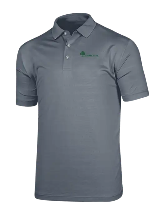 Callaway Vibrant Light Grey Ventilated Polo w/Arbor Bank Logo