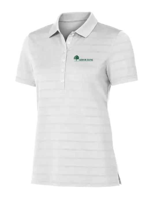 Callaway Womens Bright White Ventilated Polo w/Arbor Bank Logo