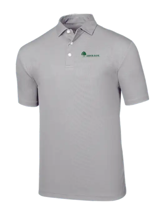 Callaway Birdseye Light Grey Polo w/Arbor Bank Logo