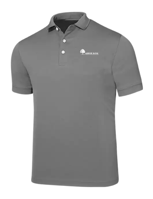 Callaway Ottoman Medium Grey Polo w/Arbor Bank Logo