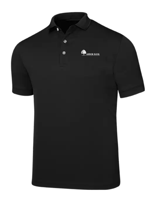 Callaway Ottoman Black Polo w/Arbor Bank Logo