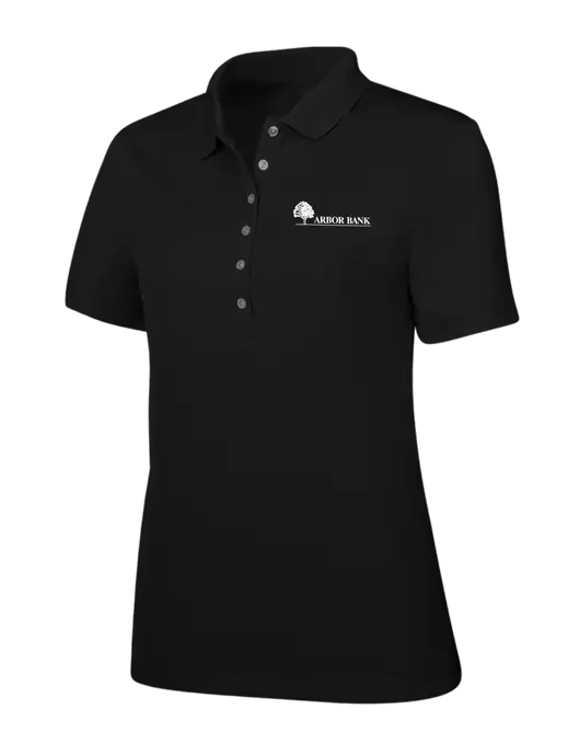 Callaway Womens Ottoman Black Polo w/Arbor Bank Logo