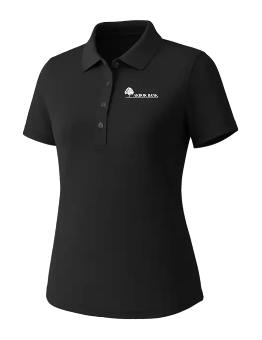 Callaway Womens Core Black Performance Polo w/Arbor Bank Logo