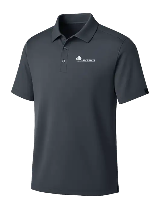 OGIO Dark Grey Framework Polo w/Arbor Bank Logo