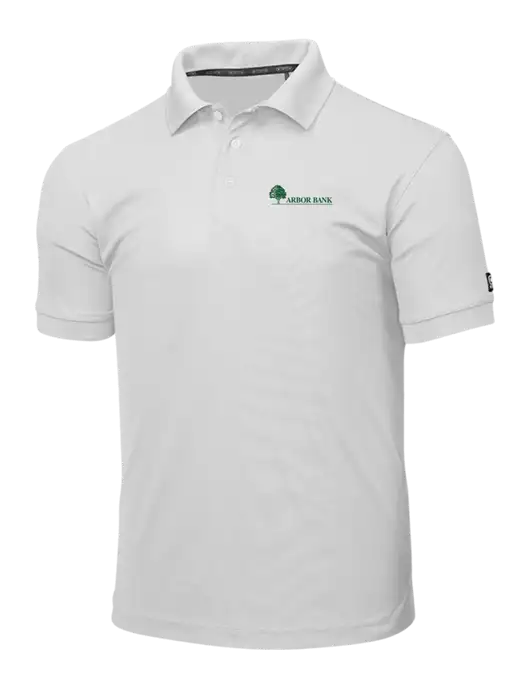 OGIO Bright White Caliber 2.0 Polo w/Arbor Bank Logo