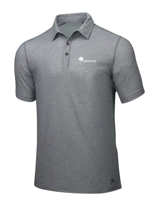 OGIO Medium Grey ONYX Polo w/Arbor Bank Logo