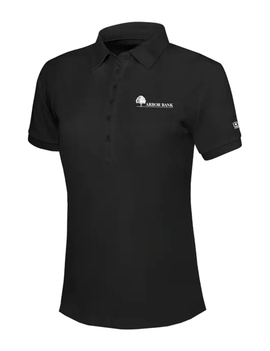 OGIO Womens Blacktop Jewel Polo w/Arbor Bank Logo