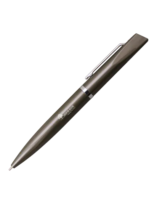 Santos Gunmetal Pen - Black Ink w/Arbor Bank Logo