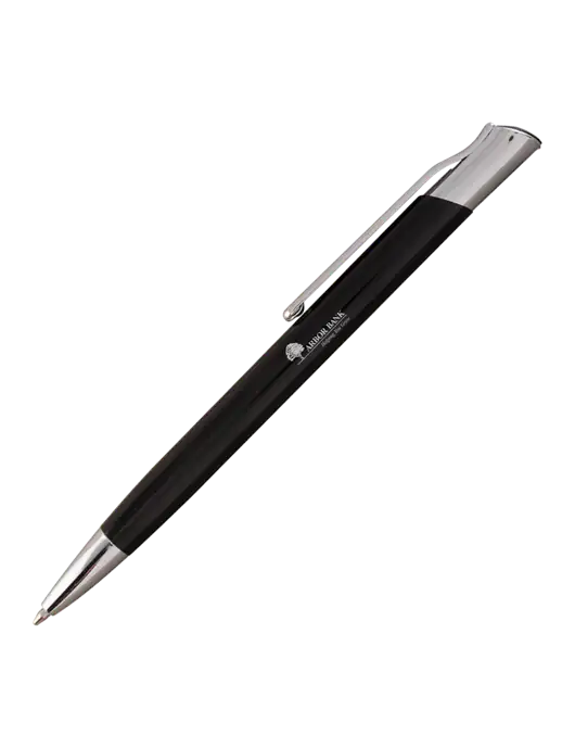 San Malo Black Pen - Black Ink w/Arbor Bank Logo