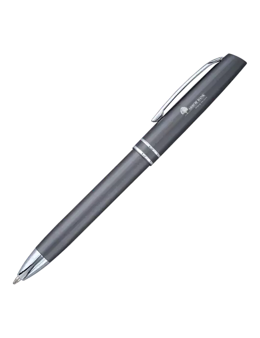 Gunmetal Anguilla Black Ink Pen w/Arbor Bank Logo