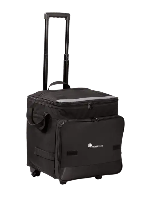 Black Rolling Cooler w/Arbor Bank Logo