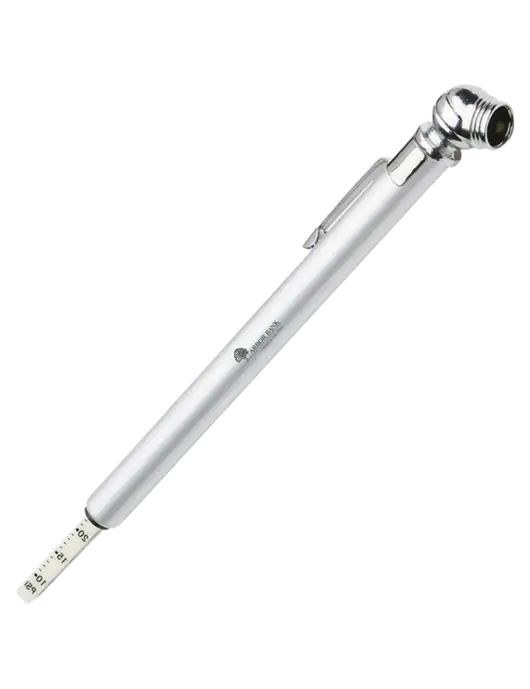 Quick View Silver Tire Gauge w/Arbor Bank Logo