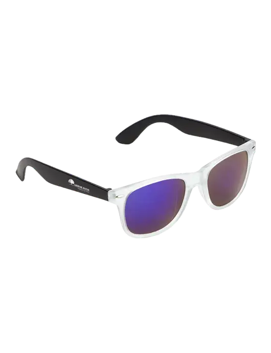 Key West Black Mirrored Sunglasses w/Arbor Bank Logo