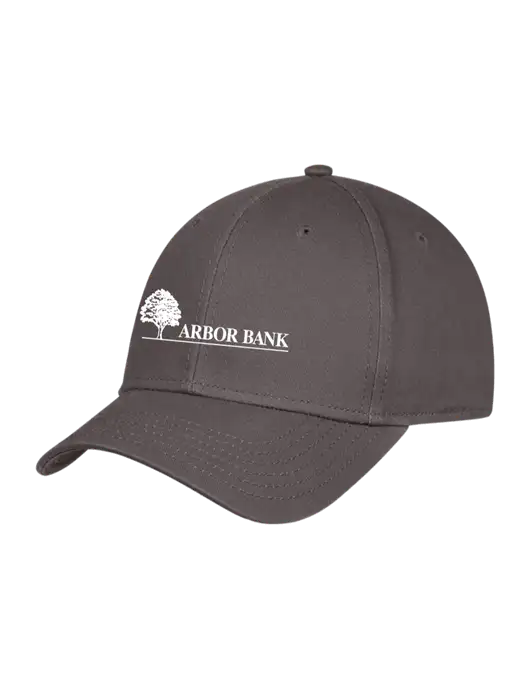 Charcoal Structured Cap Hook & Loop w/Arbor Bank Logo