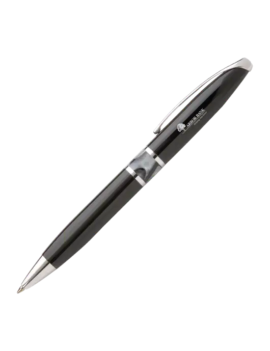 Illusion Black Pen - Black Ink w/Arbor Bank Logo