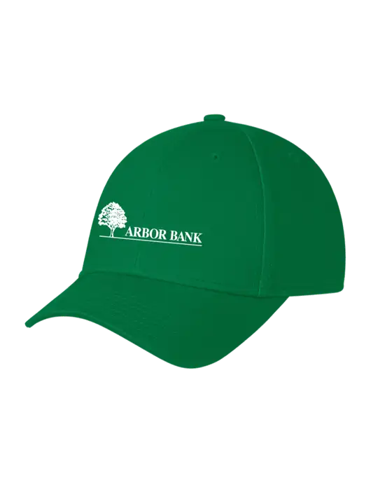 Kelly Green Structured Cap Hook & Loop w/Arbor Bank Logo