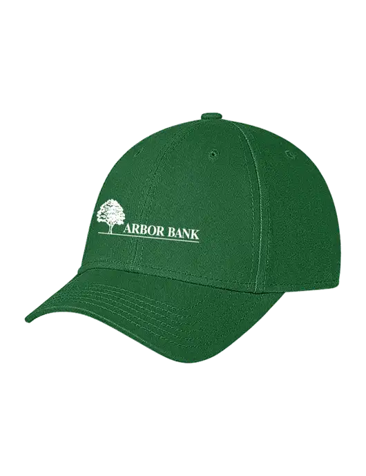 Kelly Green Structured Soft Snap Closure Hook & Loop Cap w/Arbor Bank Logo