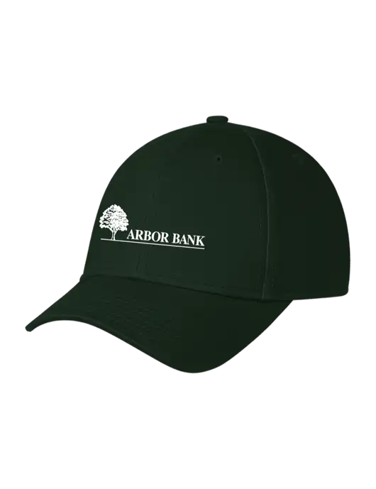 Dark Green Structured Cap Hook & Loop w/Arbor Bank Logo