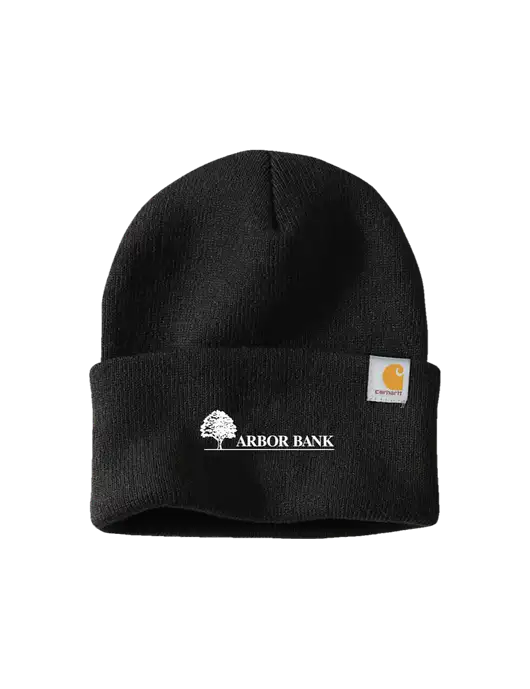 Carhartt Black Watch Cap 2.0 w/Arbor Bank Logo