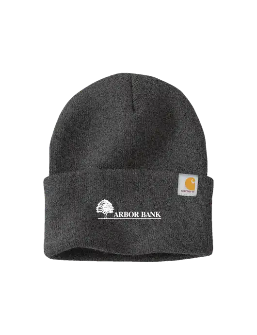Carhartt Dark Grey Watch Cap 2.0 w/Arbor Bank Logo