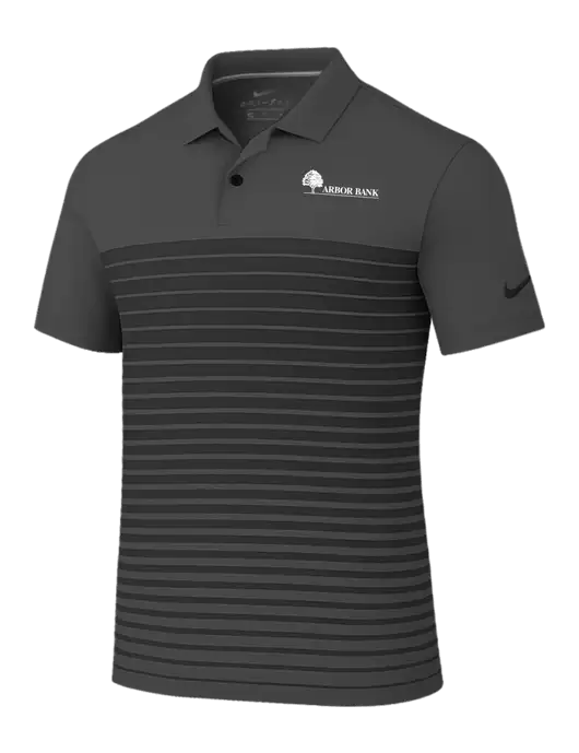 Nike Dark Grey Dri-FIT Vapor Block Polo w/Arbor Bank Logo