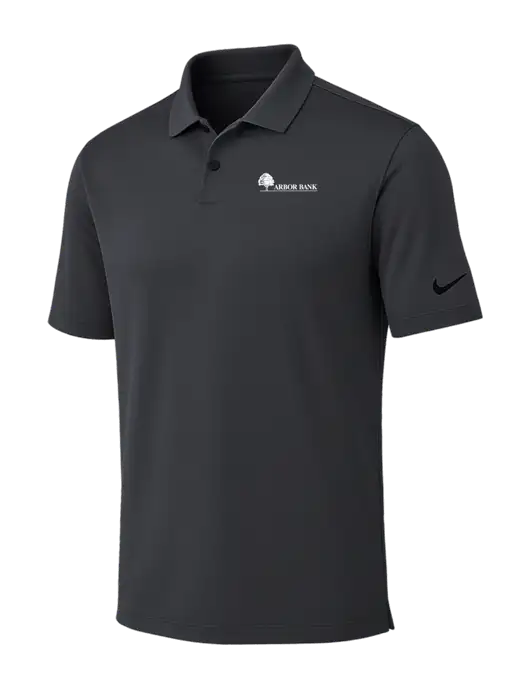 Nike Dark Grey Dri-FIT Vapor Polo w/Arbor Bank Logo