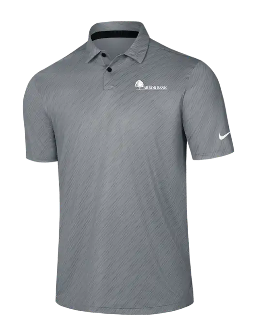 Nike Medium Grey Vapor Dash Polo w/Arbor Bank Logo