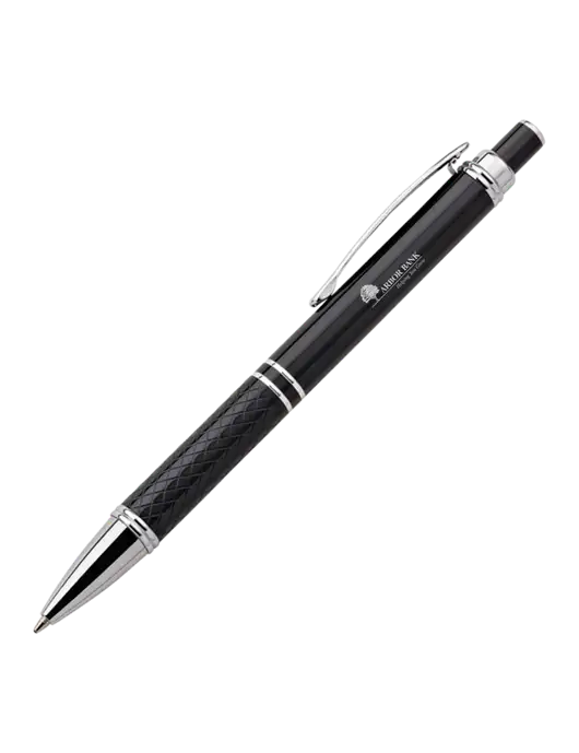 Black Stellar Scribe Pen - Black Ink w/Arbor Bank Logo