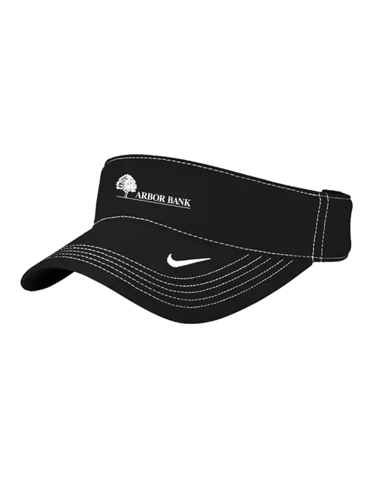 Nike Black Dri-FIT Ace Visor w/Arbor Bank Logo
