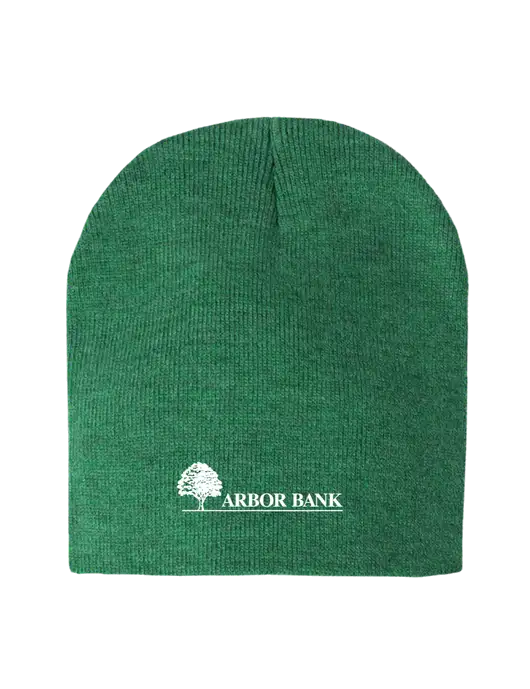 Kelly Green Heather Element Knit Beanie w/Arbor Bank Logo