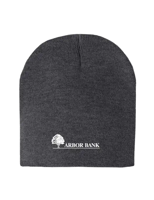 Charcoal Heather Element Knit Beanie w/Arbor Bank Logo