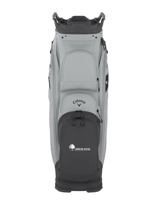 Callaway Org 14 Light Grey Cart Golf Bag  w/Arbor Bank Logo
