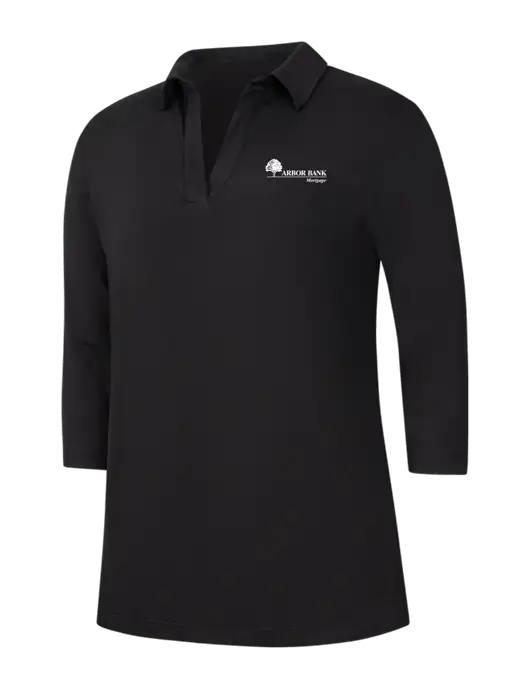 Womens Black Luxe Knit Tunic w/Arbor Bank Mortgage Logo