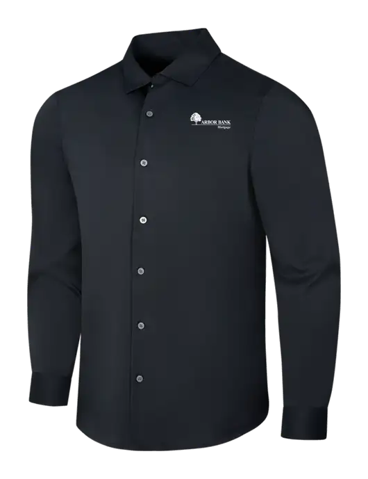 Black City Stretch Shirt w/Arbor Bank Mortgage Logo